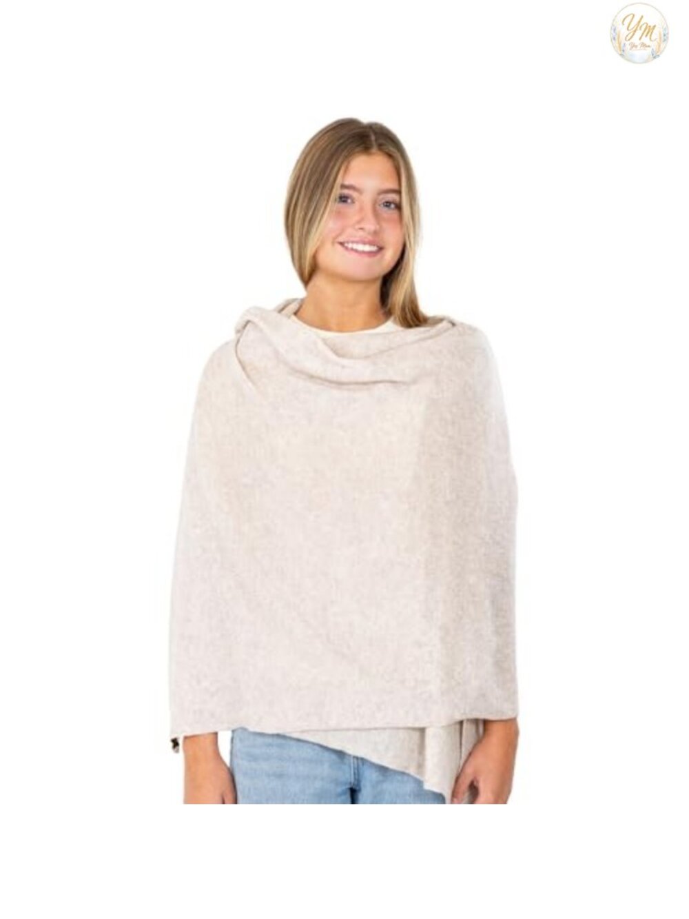 Cashmere Wool Blend Pashmina Shawl Wrap 78x27 Large Travel Scarf